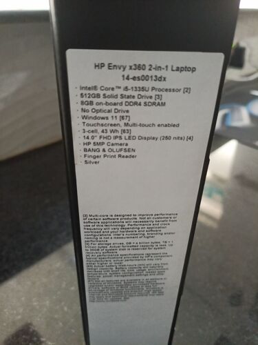 New Laptop HP Envy 14 x360