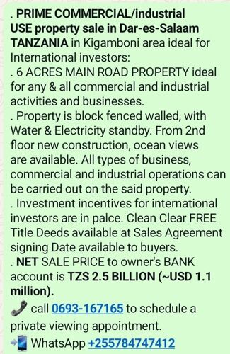 KIGAMBONI INDUSTRY PROPERTY 