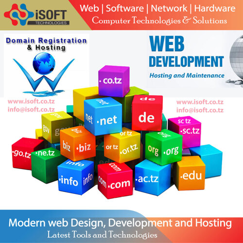 Domain name registration, Web Design, Web hosting