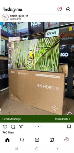 43 TCL smart TV 4k HDR TV 