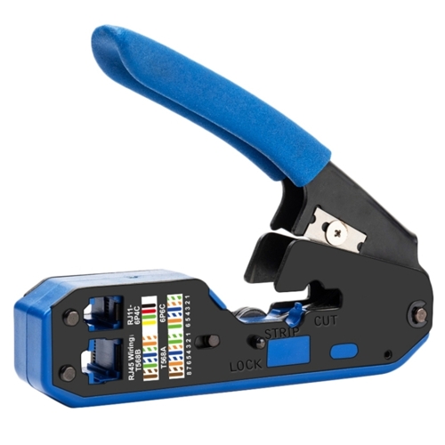 Crimp Tool With Cable Stripper - RJ45 RJ11