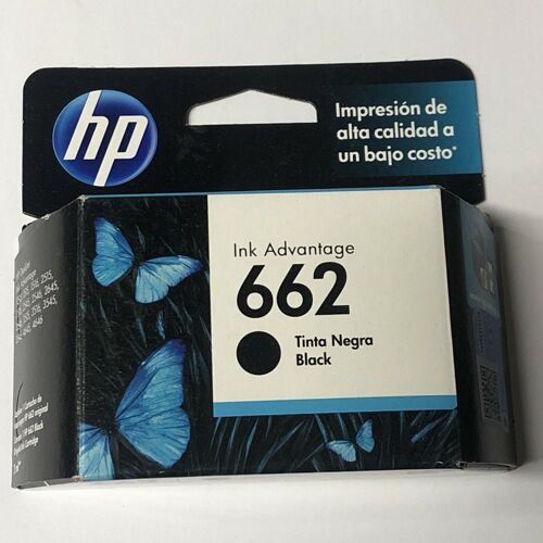 Genuine HP 662 Black Ink Cartridges CZ103AL Factory Sealed