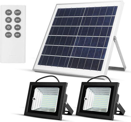 Solar lights panel with remote