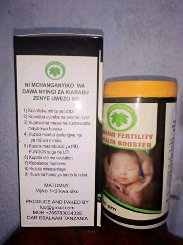 Woman fertility health booster