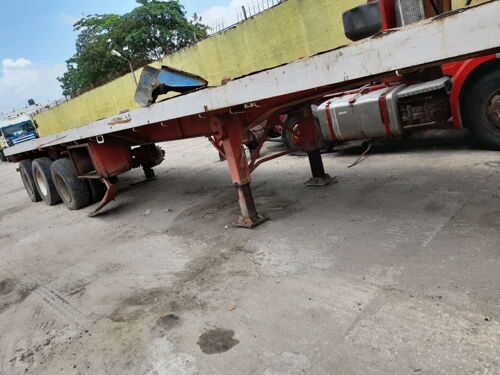 Flat bed double Tire Trailer 
