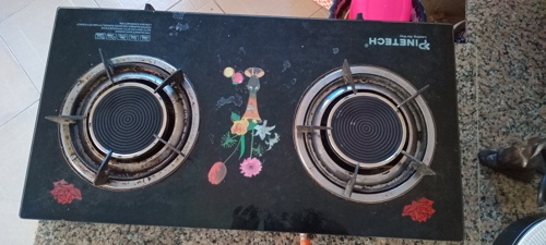 Pinetech two burner gas stove