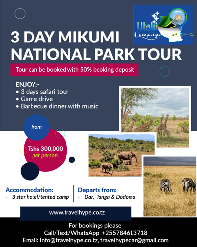 3 Days Safari to Mikumi National Park