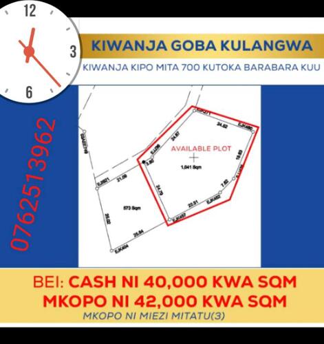 Plot for sale Goba -kulangwa