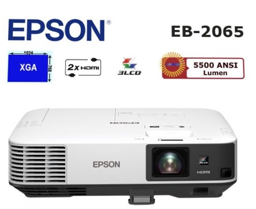 EPSON EB-2065 PROJECTOR WITH 5500 LUMENS XGA 1024 x 768 RESOLUTION