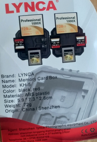 Box la memory card
