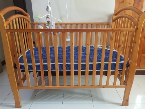 Cot Bed With Mattress 