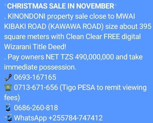 Kigamboni property 