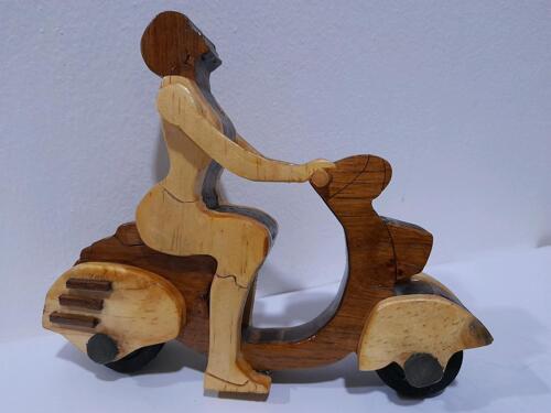 Wooden toys scooter
