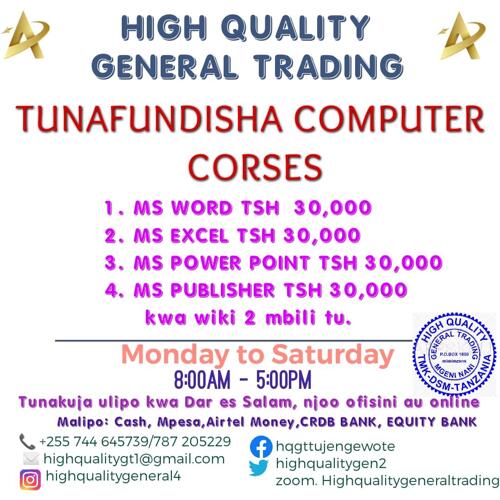 Tunafundisha computer Training courses
