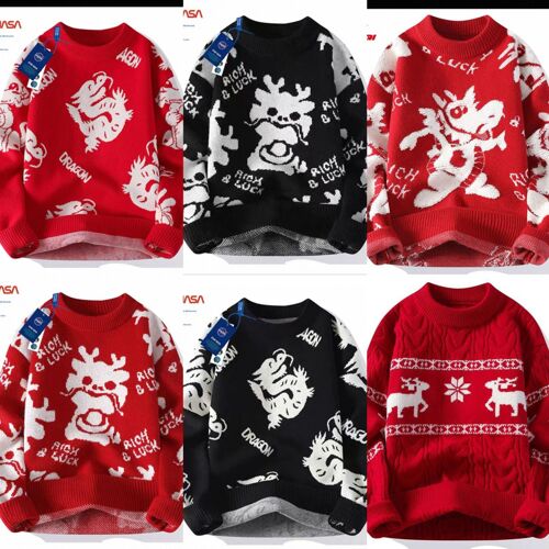 Unisex round collar sweaters 