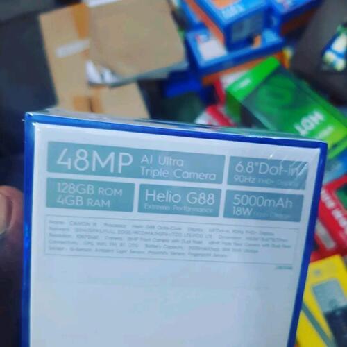 Tecno CAMON 18 —> 128GB+4GB| 48MP +5D SCREEN PROTECTOR
