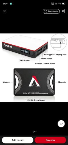 Aputure MC portable AL-MC RGB 