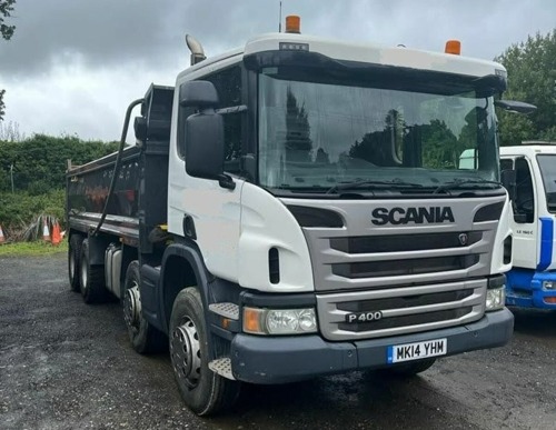 SCANIA P400, 8×4 TIPPER TRUCK
