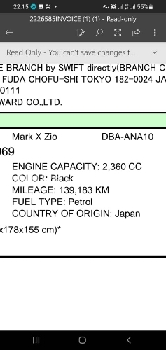 Mark x Zio 2,360 Cc.