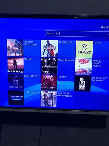 PS4 SLIM WITH 10 LATEST GAMES 