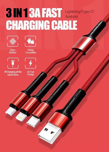 3 IN 1 CHARGING CABLE