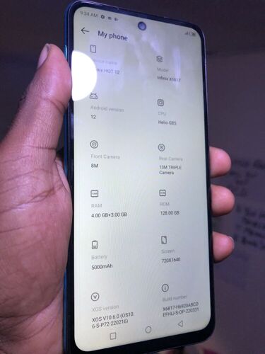 INFINIX hot 12 gb 128