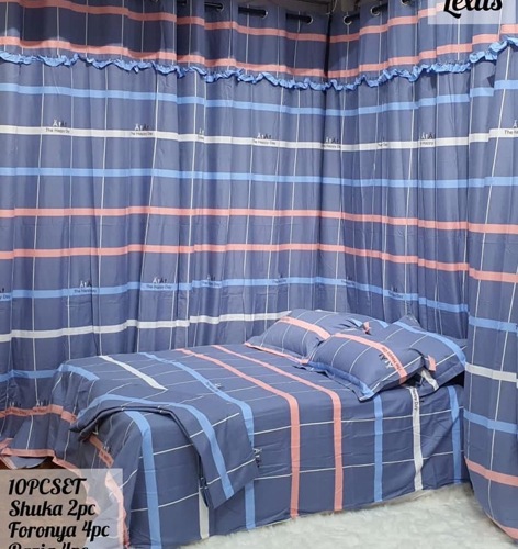 Bedsheet and curtains set