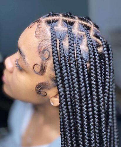 Knotless braids