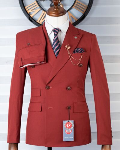 Six buttons men suits 