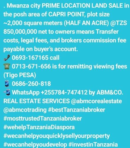 MWANZA CAPRI POINT 