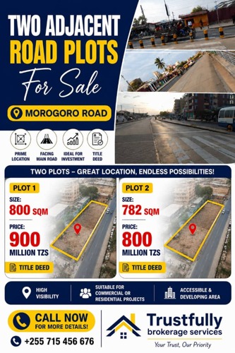  plots for sale morogoro road