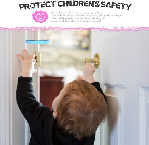 7Pcs Finger Pinch Guard, HNYYZL Cartoon Animal Door Stop Soft Foam Cushion Baby Finger Protector