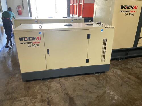 weichai Diesel Generator Set 28 KVA all new