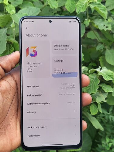 Redmi note 11pro 5G 