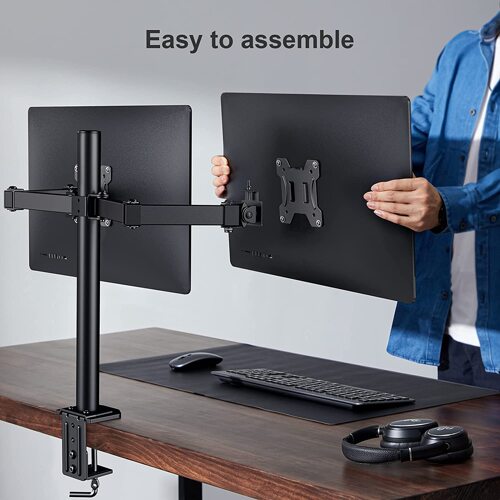 Dual Monitor Stand for 13-27 inch VESA 75x75/100x100 Screens