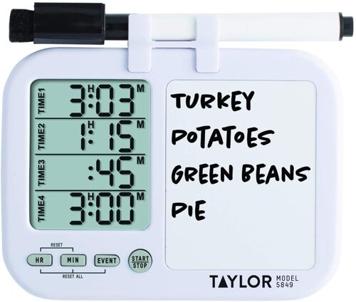 Taylor Four-Event Digital Timer with Whiteboard