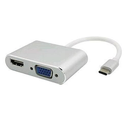 Type C to HDMI VGA Adapter