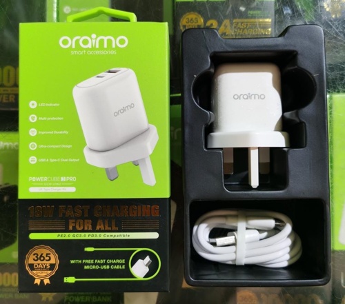 Oraimo 18W USB-C Fast Charger