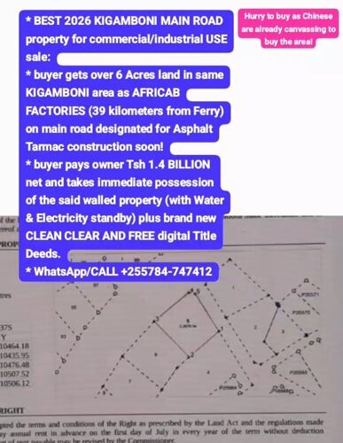KIGAMBONI PRIME LAND SALE 