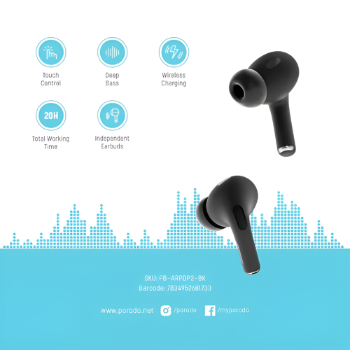 Porodo Wireless Earbuds Pro 2 