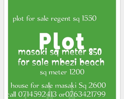 Plot for sale regent estate 