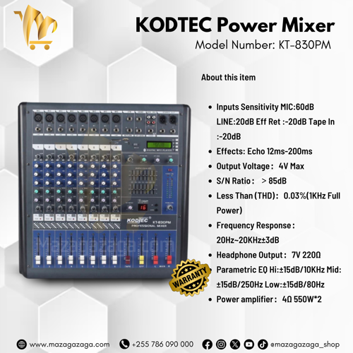 POWER MIXER KT-830PM