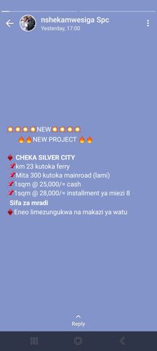 Viwanja cheka kigamboni