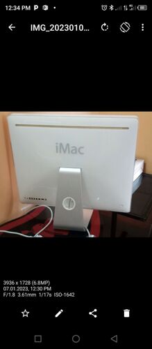 Inbuilt iMac desktop computer 