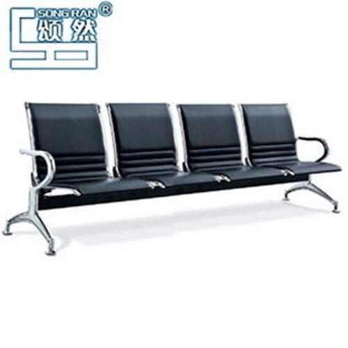 4 Seater Leather Office Bench