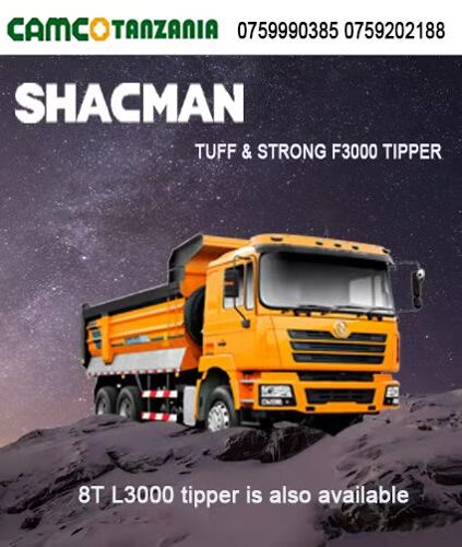 Tipper L3000 (shacman)8t all new