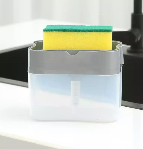 Dishwash Sponge Soap Dispenser & Holder