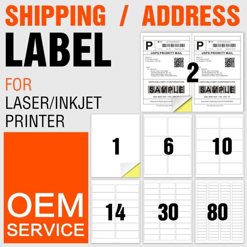 A4 Barcode label stickers