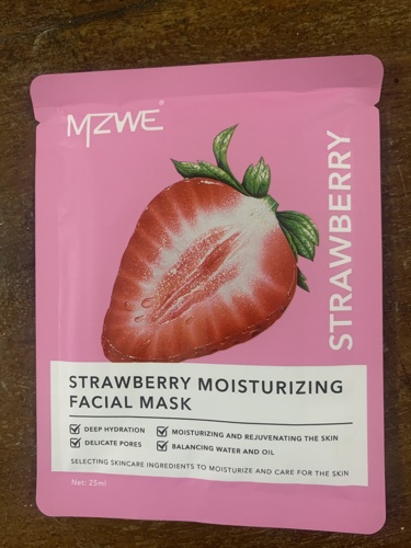 Strawberry facial mask