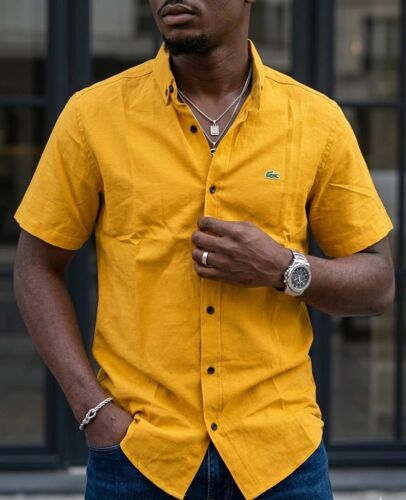 Men Lacoste shirt short